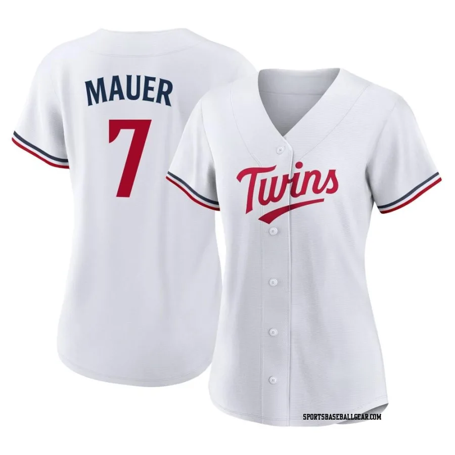 Joe Mauer Women's Minnesota Twins White Authentic Home Jersey