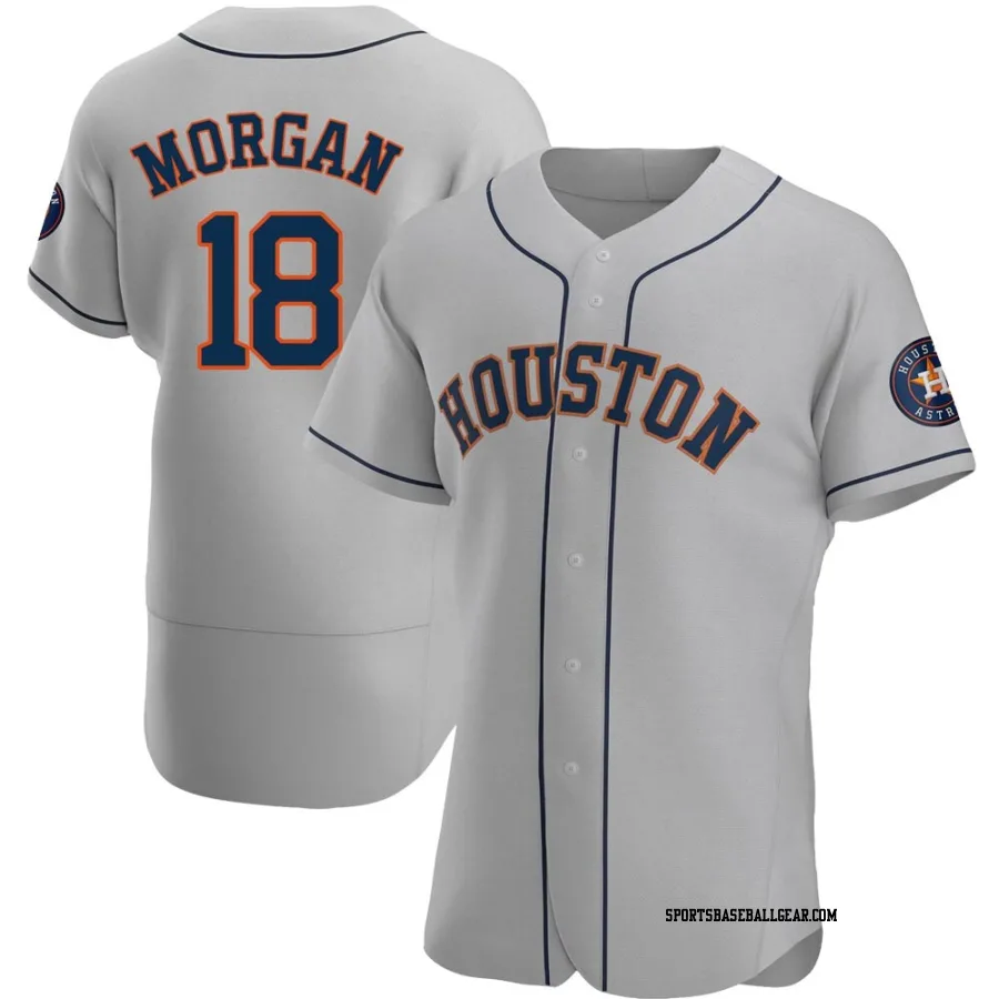 Joe Morgan Men's Houston Astros Gray Authentic Road Jersey