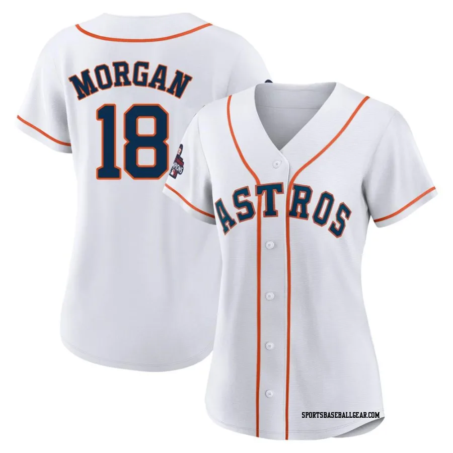 Joe Morgan Women's Houston Astros White Authentic 2022 World Series Champions Home Jersey