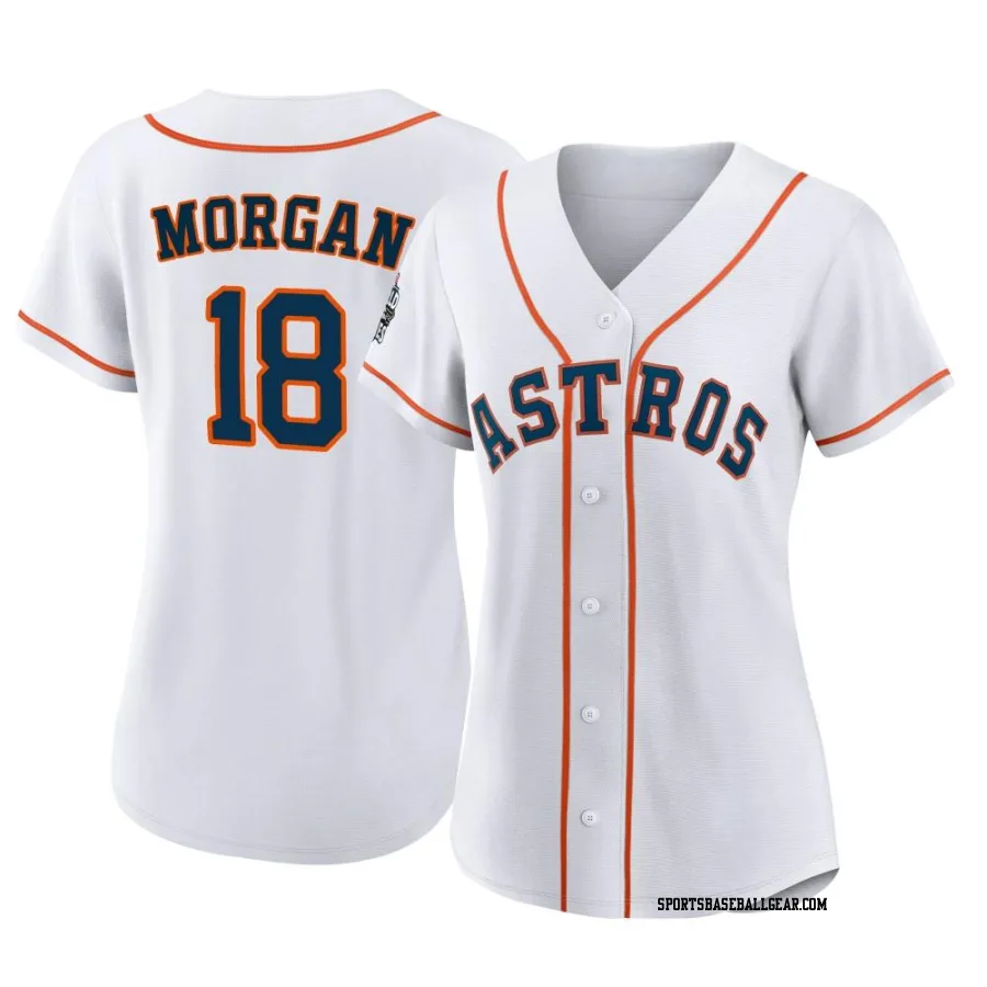 Joe Morgan Women's Houston Astros White Authentic 2022 World Series Home Jersey