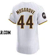 Joe Musgrove Men's San Diego Padres White Elite Home Patch Jersey