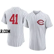 Joe Nuxhall Men's Cincinnati Reds White Authentic 2022 Field Of Dreams Jersey