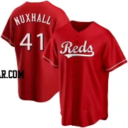 Joe Nuxhall Youth Cincinnati Reds Red Replica Alternate Jersey