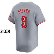 Joe Oliver Men's Cincinnati Reds Gray Limited Away Jersey