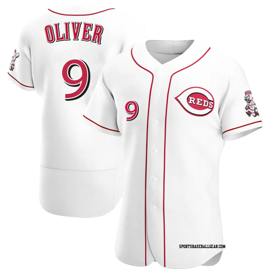 Joe Oliver Men's Cincinnati Reds White Authentic Home Jersey