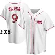 Joe Oliver Men's Cincinnati Reds White Replica Home Jersey