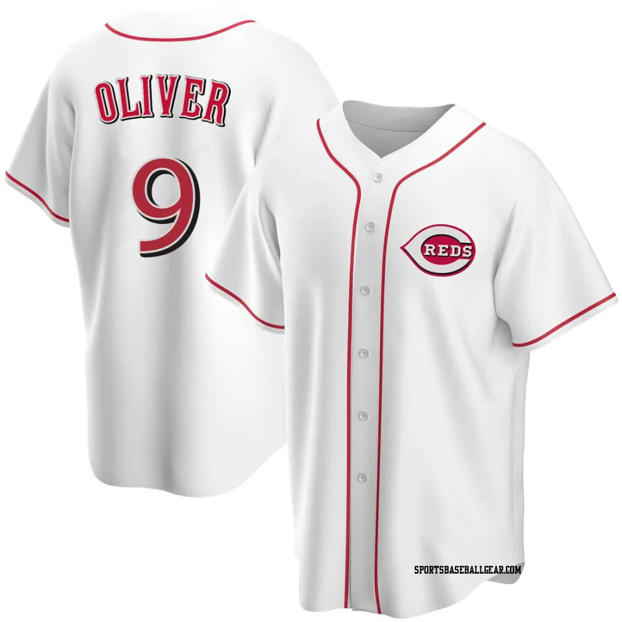 Joe Oliver Men's Cincinnati Reds White Replica Home Jersey