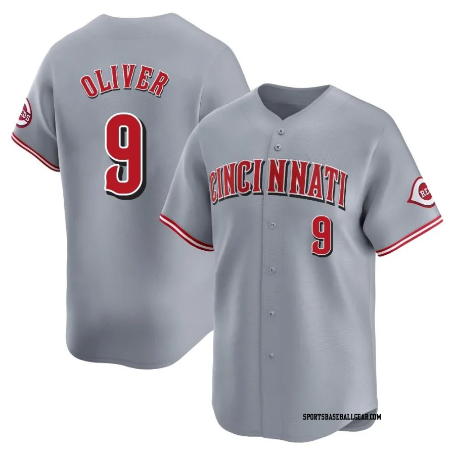 Joe Oliver Youth Cincinnati Reds Gray Limited Away Jersey