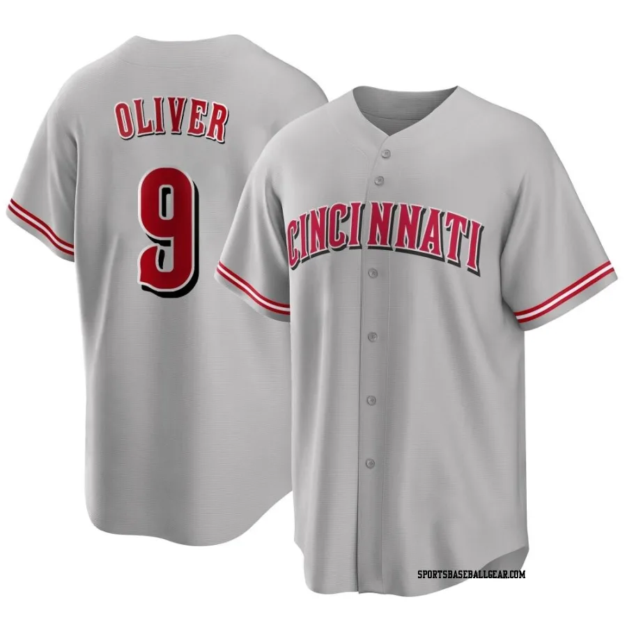 Joe Oliver Youth Cincinnati Reds Gray Replica Road Jersey