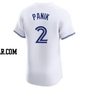 Joe Panik Men's Toronto Blue Jays White Elite Home Jersey