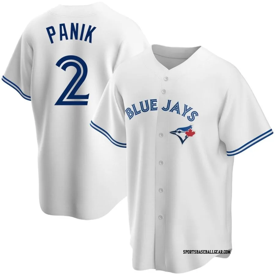 Joe Panik Men's Toronto Blue Jays White Replica Home Jersey