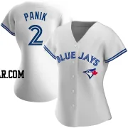 Joe Panik Women's Toronto Blue Jays White Authentic Home Jersey