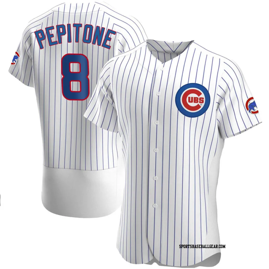 Joe Pepitone Men's Chicago Cubs White Authentic Home Jersey