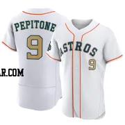 Joe Pepitone Men's Houston Astros Gold Authentic White 2023 Collection Jersey