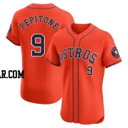 Joe Pepitone Men's Houston Astros Orange Elite Alternate Vapor Premier Jersey