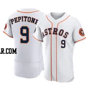 Joe Pepitone Men's Houston Astros White Authentic 2022 World Series Home Jersey