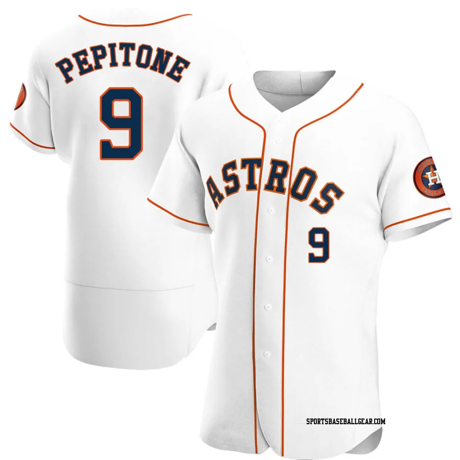 Joe Pepitone Men's Houston Astros White Authentic Home Jersey