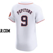 Joe Pepitone Men's Houston Astros White Elite Home Jersey