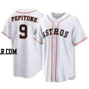 Joe Pepitone Men's Houston Astros White Replica 2022 World Series Home Jersey