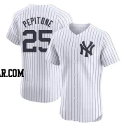 Joe Pepitone Men's New York Yankees White Elite Home Jersey