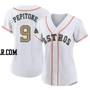 Joe Pepitone Women's Houston Astros Gold Authentic White 2023 Collection Jersey