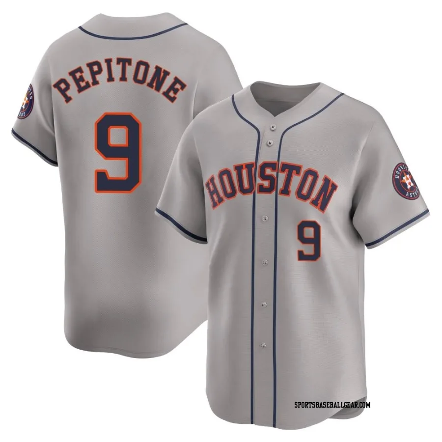 Joe Pepitone Youth Houston Astros Gray Limited Away Jersey