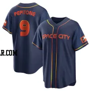 Joe Pepitone Youth Houston Astros Navy Replica 2022 City Connect Jersey