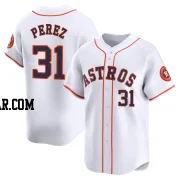 Joe Perez Men's Houston Astros White Limited Home Jersey