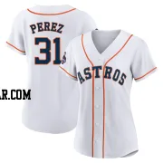 Joe Perez Women's Houston Astros White Authentic 2022 World Series Champions Home Jersey