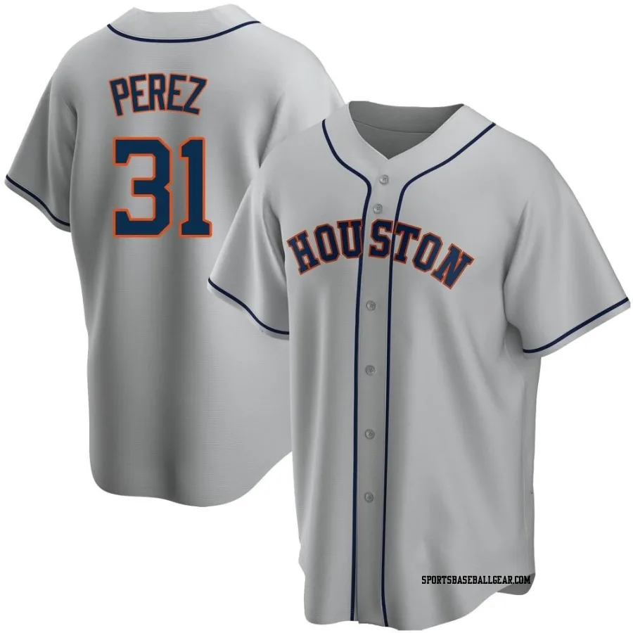 Joe Perez Youth Houston Astros Gray Replica Road Jersey