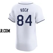 Joe Rock Men's Tampa Bay Rays White Elite Home Jersey