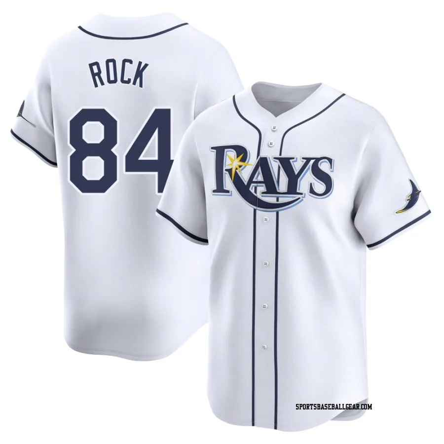 Joe Rock Men's Tampa Bay Rays White Limited Home Jersey