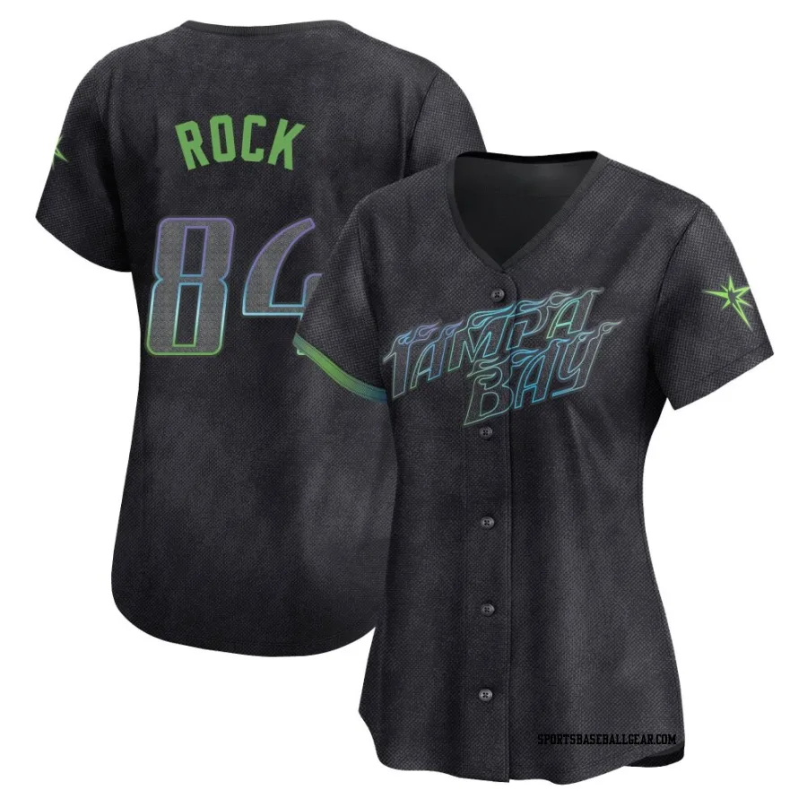 Joe Rock Women's Tampa Bay Rays Charcoal Limited 2024 City Connect Jersey