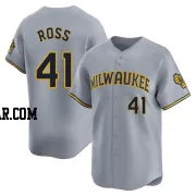 Joe Ross Men's Milwaukee Brewers Gray Limited Away Jersey