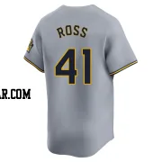 Joe Ross Men's Milwaukee Brewers Gray Limited Away Jersey