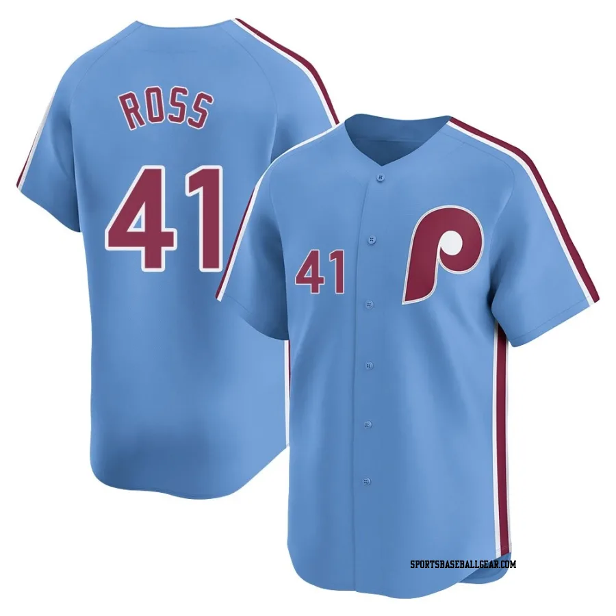 Joe Ross Men's Philadelphia Phillies Light Blue Limited Alternate Jersey