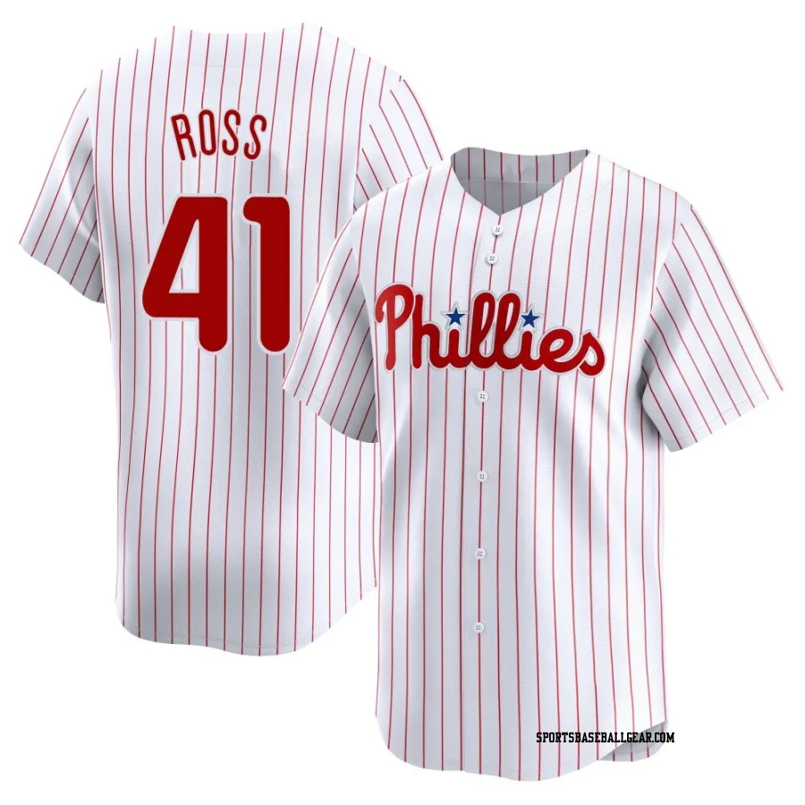 Joe Ross Men's Philadelphia Phillies White Limited Home Jersey