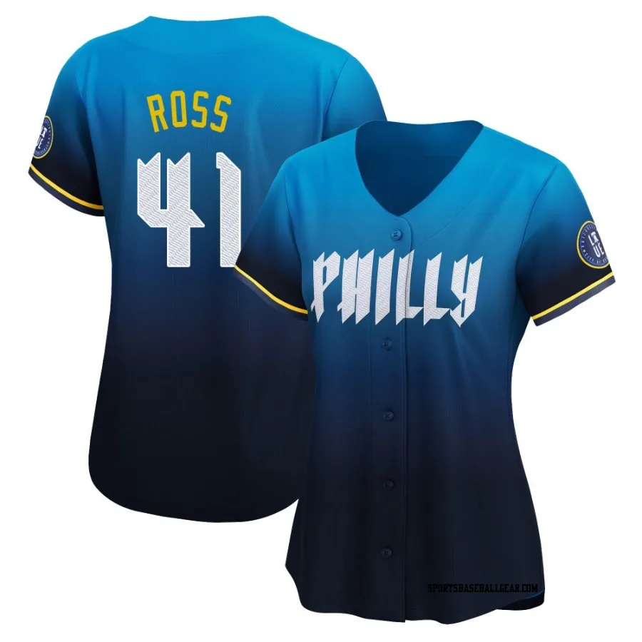 Joe Ross Women's Philadelphia Phillies Blue Limited 2024 City Connect Jersey