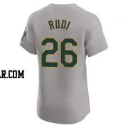 Joe Rudi Men's Oakland Athletics Gray Elite Road Jersey