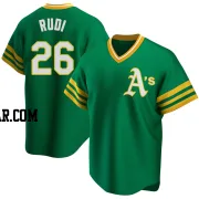 Joe Rudi Men's Oakland Athletics Green Replica R Kelly Road Cooperstown Collection Jersey