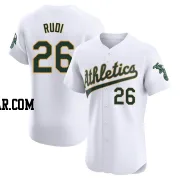 Joe Rudi Men's Oakland Athletics White Elite Home Jersey