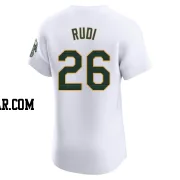 Joe Rudi Men's Oakland Athletics White Elite Home Jersey