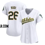 Joe Rudi Women's Oakland Athletics White Limited Home Jersey