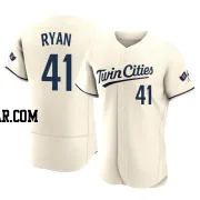 Joe Ryan Men's Minnesota Twins Cream Authentic Alternate 2023 Jersey