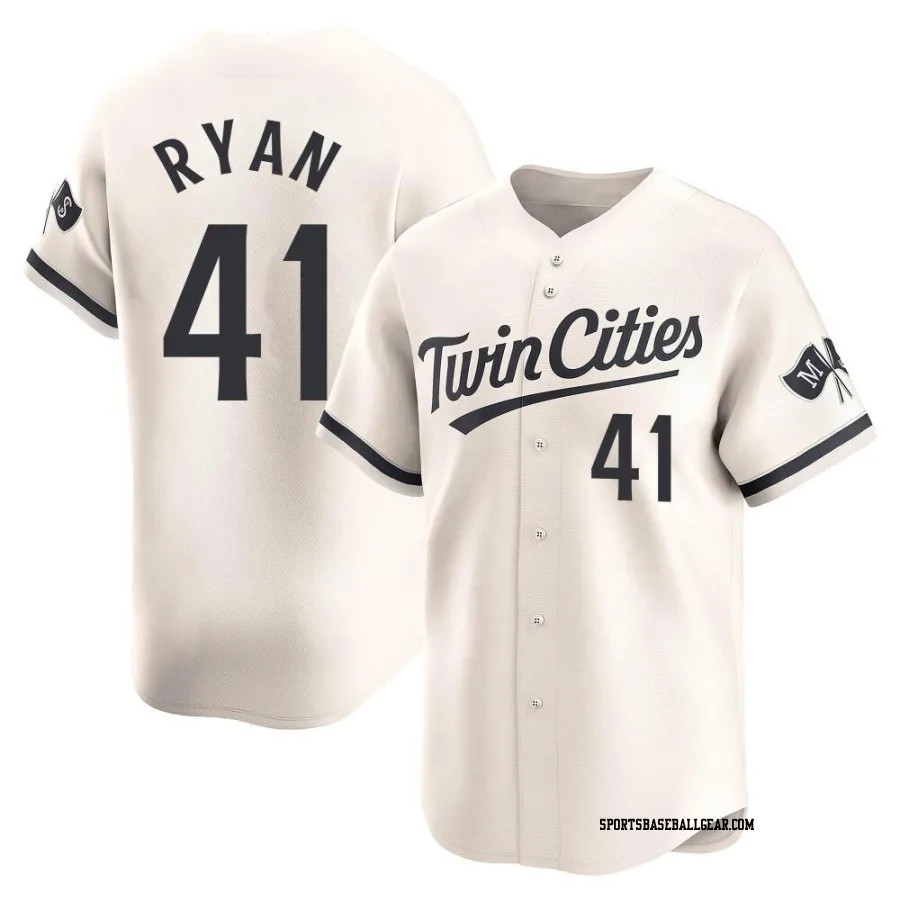 Joe Ryan Men's Minnesota Twins Cream Limited Alternate Jersey