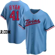 Joe Ryan Men's Minnesota Twins Light Blue Replica Alternate Jersey