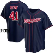 Joe Ryan Men's Minnesota Twins Navy Replica Alternate Team Jersey