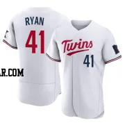 Joe Ryan Men's Minnesota Twins White Authentic Home Jersey