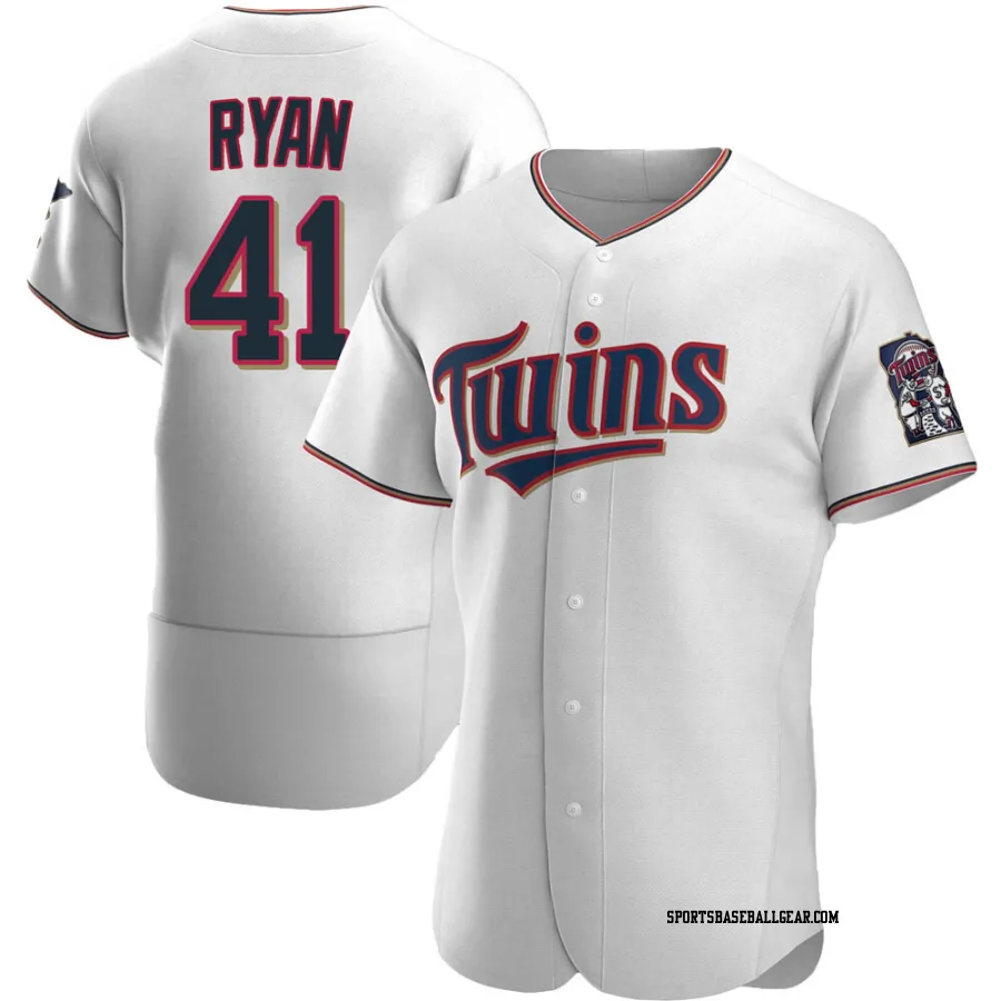 Joe Ryan Men's Minnesota Twins White Authentic Home Jersey