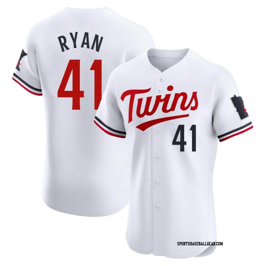 Joe Ryan Men's Minnesota Twins White Elite Home Jersey